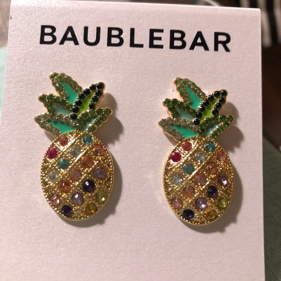 NEW Pineapple Statement Earrings BAUBLEBAR - Picture 4 of 7